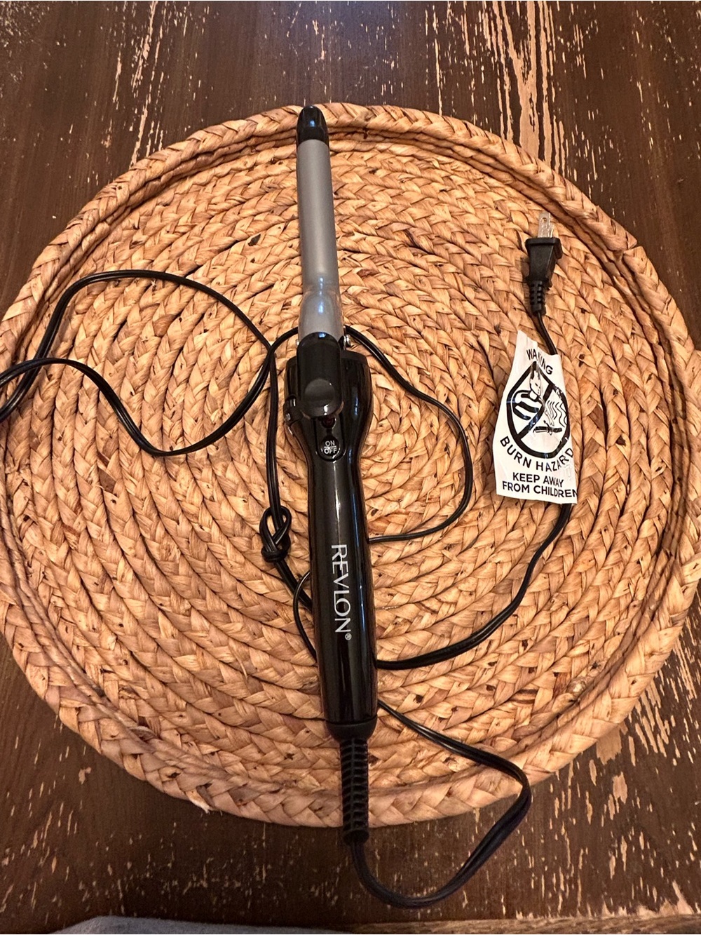 Revlon Black and Silver Clamp Curler